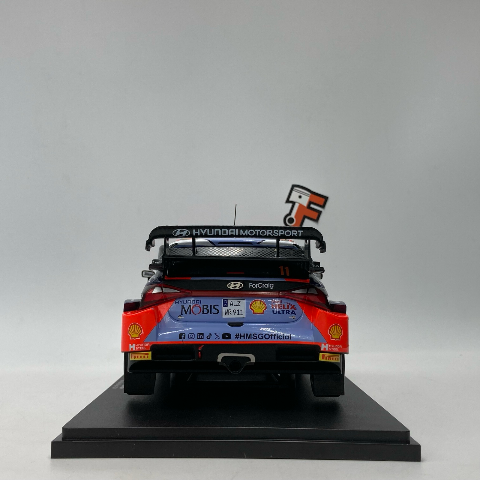 Hyundai i20 N Rally1 Hybrid - Safari Rally Kenya 2024 - Thierry Neuville #11 - 1/18 IXO – Image 8