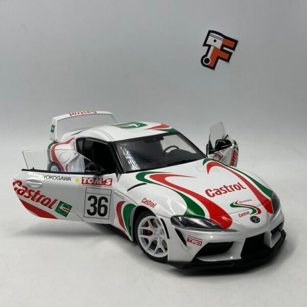 Miniature Toyota GR Supra A90 Solido 1/18 blanche vendue en Suisse