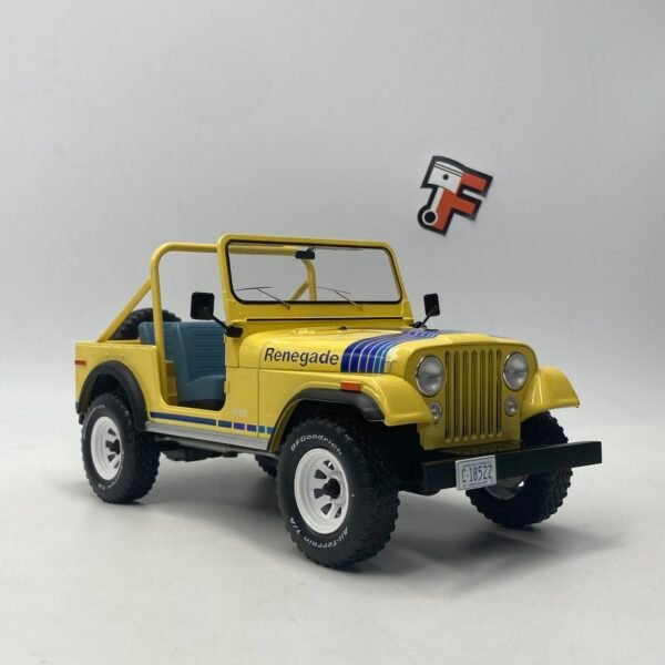 Miniature Jeep CJ-7 Renegade Yellow 1/18 vendue en Suisse par Frakaxessoires